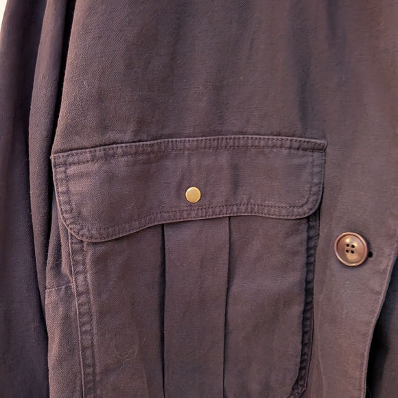 BANANA REPUBLIC Women's Black Utility Jacket XL - Picture 4 of 8